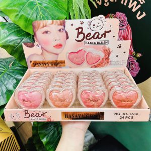 Hasaya girl bear baked blush ฮาซาย่า เกิร์ล ปัดแก้มคุกกี้หัวใจฝาใส