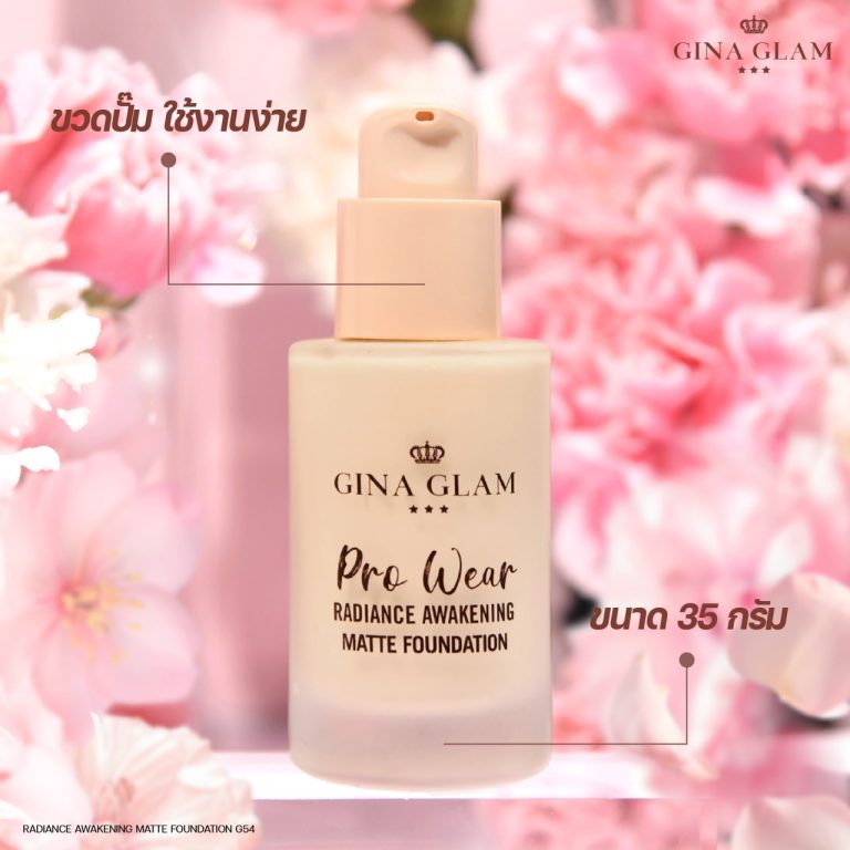 Gina Glam pro wear radiance awakening matte foundatio - No.2Warm skin tone