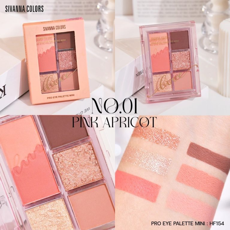 Sivanna colors pro eye palette mini - No.1 Pink apricot
