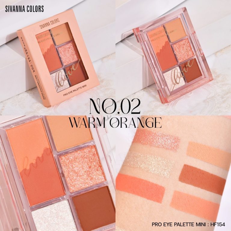 Sivanna colors pro eye palette mini - No.2 Warm Orange