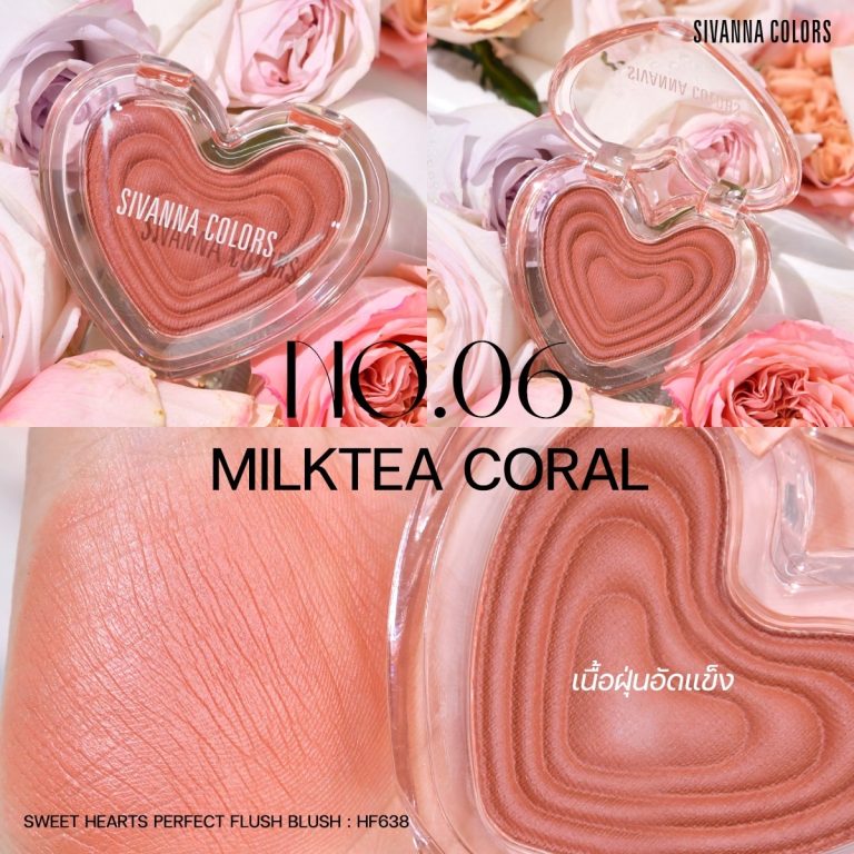 Sivanna colors sweethearts perfect flush blush - NO.6Milktea Coral
