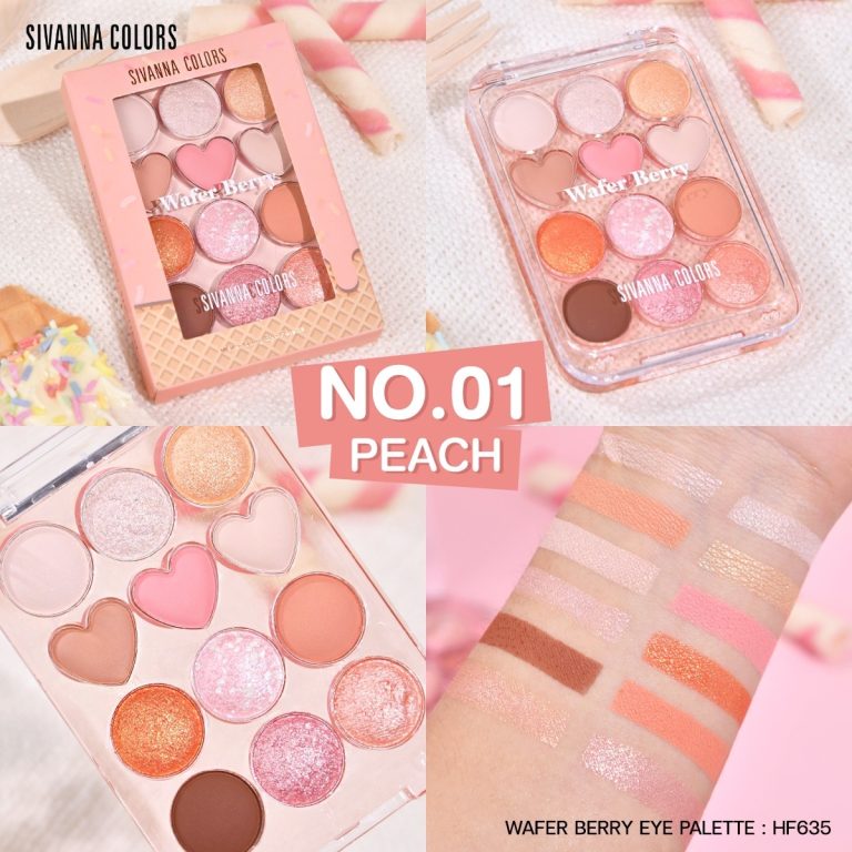 Sivanna colors wafer berry eye palette - No.1peach