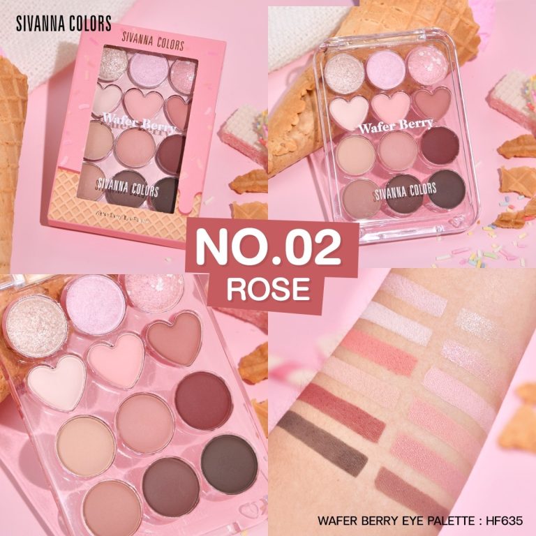 Sivanna colors wafer berry eye palette - No.2rose