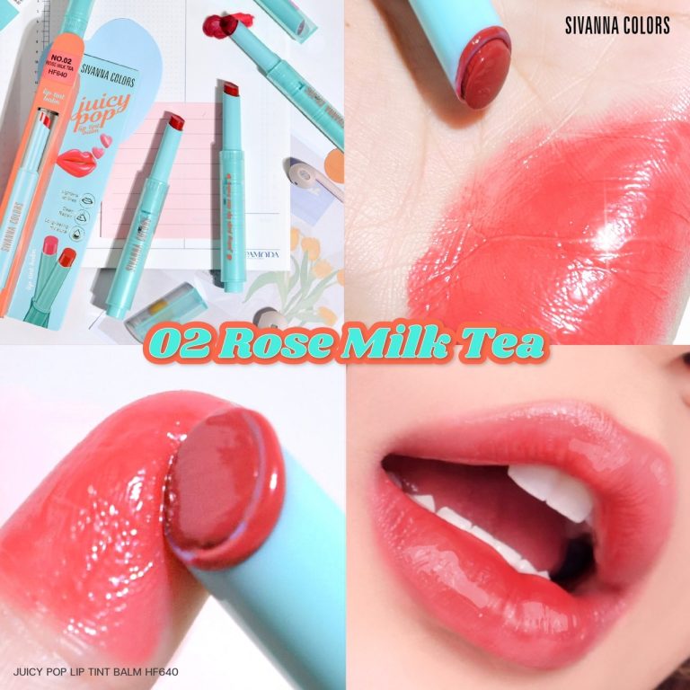 Sivanna colors juicy pop lip tint balm - NO.2 Rose milk tea
