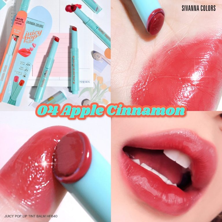 Sivanna colors juicy pop lip tint balm - NO.4 Apple cinnamon