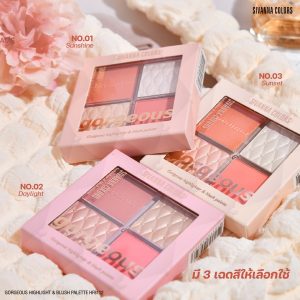 Sivanna colors gorgeous highlighter&blush palette