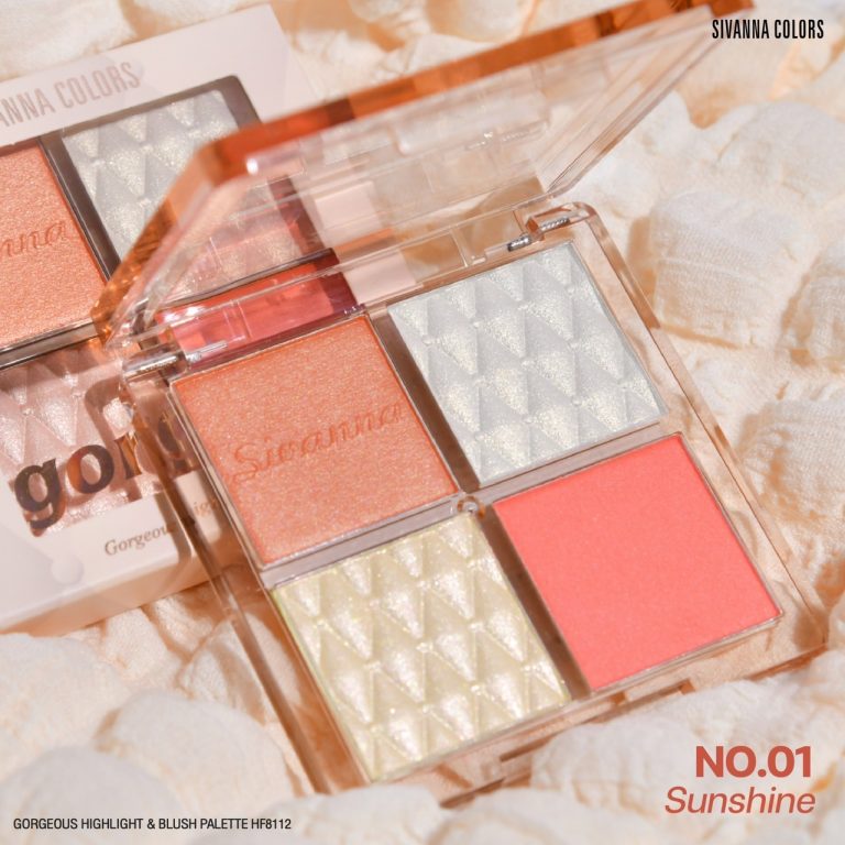 Sivanna colors gorgeous highlighter&blush palette - NO.1Flowering Iris