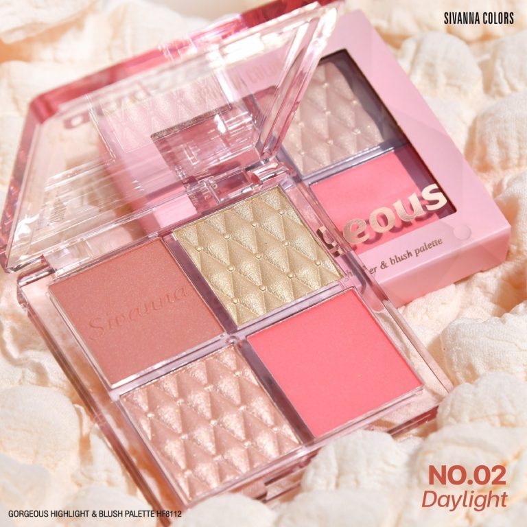 Sivanna colors gorgeous highlighter&blush palette - NO.2Orange Balloon