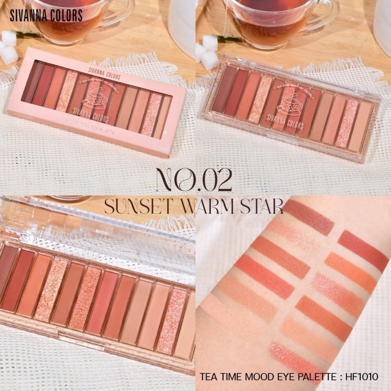 Sivanna colors tea time mood eye palette - NO.2Sunset Warm Star