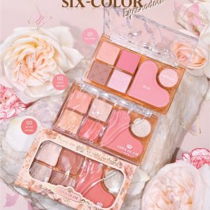 Gina glam flowing star glitter six-color eyeshadow