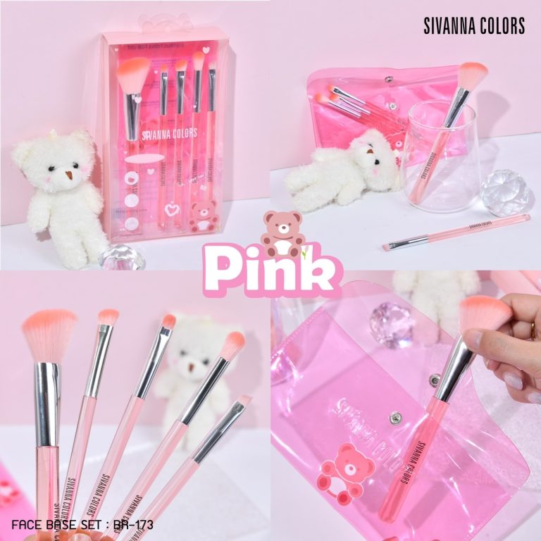 Sivanna colors face base set 5 pieces ซีเวนน่า คัลเลอร์ส เฟส เบส เซท 5พีส - NO.BR-173Pสีชมพู