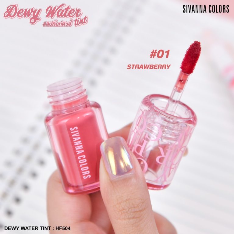 Sivanna colors dewy water tint#trawberry milk ซีเวนน่า คัลเลอร์ส ดิวอี้ วอเตอร์ ทิ้นท์ - NO.1Trawberry Milk