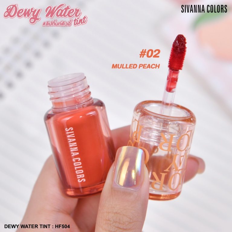 Sivanna colors dewy water tint#trawberry milk ซีเวนน่า คัลเลอร์ส ดิวอี้ วอเตอร์ ทิ้นท์ - NO.2Mulled Peach