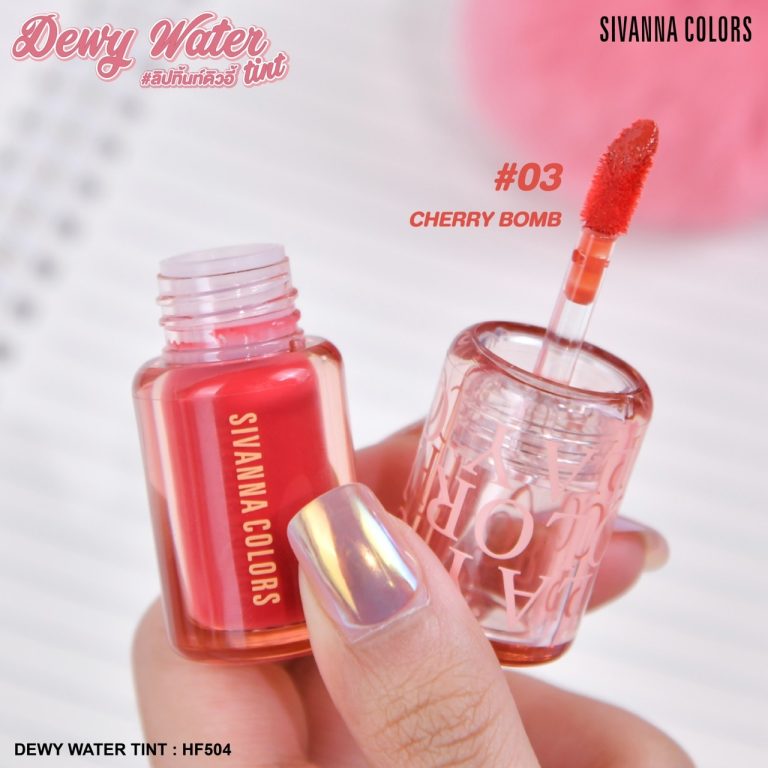 Sivanna colors dewy water tint#trawberry milk ซีเวนน่า คัลเลอร์ส ดิวอี้ วอเตอร์ ทิ้นท์ - NO.3Cherry Bomb