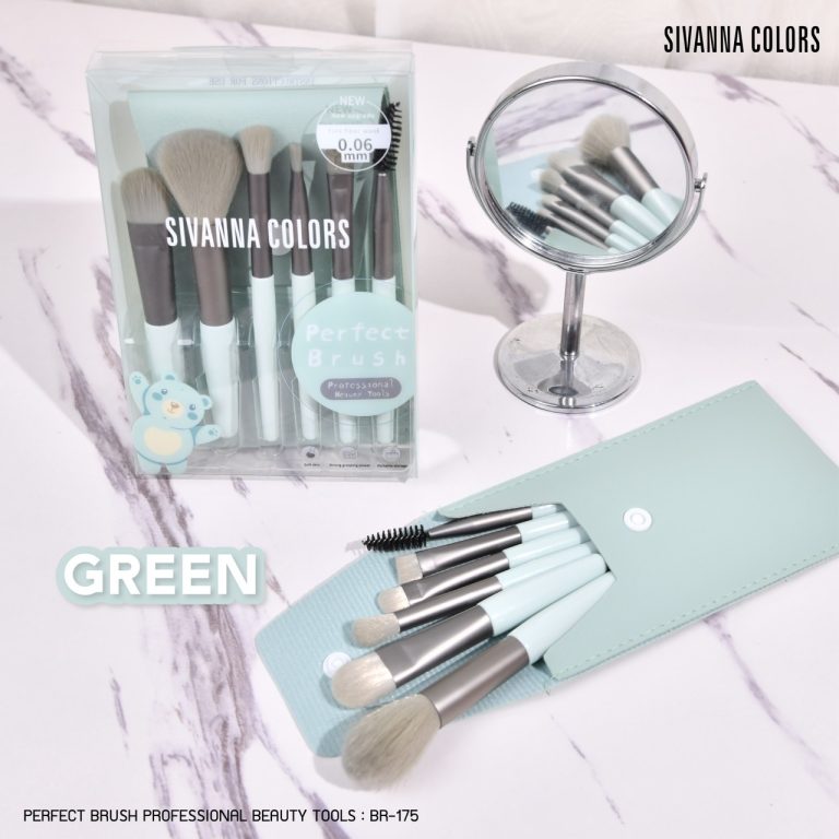 Sivanna colors perfect brush professional beauty tools ซีเววน่า คัลเลอร์ส เพอร์เฟค บรัช โปรเฟสชั่นนอล บิวตี้ ทูลส์ - NO.BR-175-G(สีเขียว)
