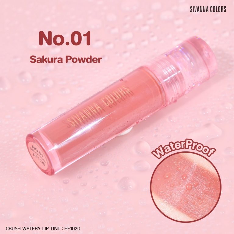 Sivanna colors crush watery lip tint - NO.1sakura powder