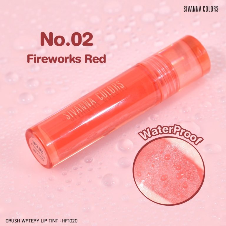 Sivanna colors crush watery lip tint - NO.2fireworks red