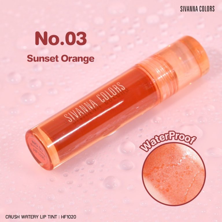 Sivanna colors crush watery lip tint - NO.3sunset orange