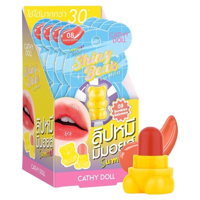 Cathy doll shiny bear lip moist - NO.8Sunkiss Salmon