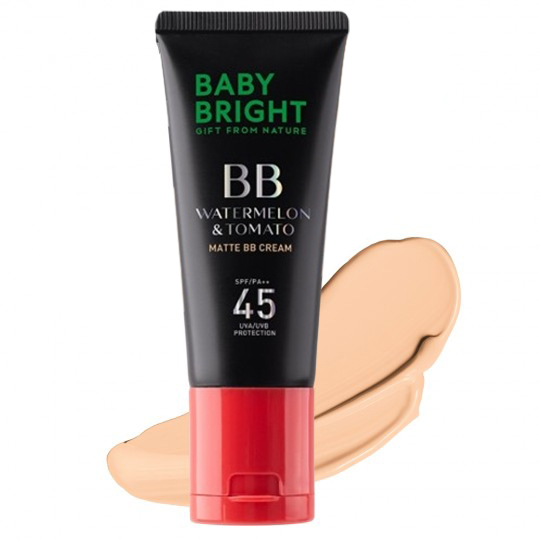 Baby bright watermelon&tomato matte bb cream spf45pa+++ เบบี้ไบร์ท วอเตอร์เมล่อน โทเทโท 30gx2.2g - #23 true beige