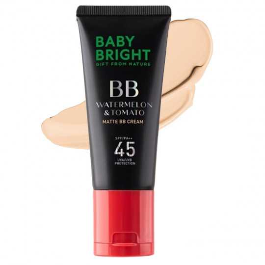 Baby bright watermelon&tomato matte bb cream spf45pa+++ เบบี้ไบร์ท วอเตอร์เมล่อน โทเทโท 30gx2.2g - #21 light beige