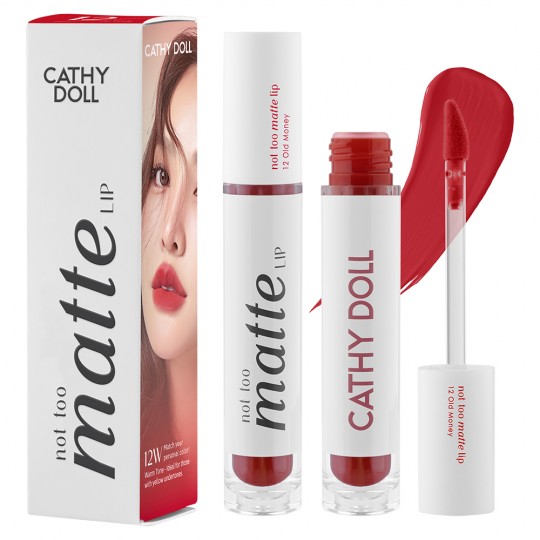 Cathy doll not too matte lip เคที่ดอลล์ นอตทูแมทท์ลิป - NO.12Old Money