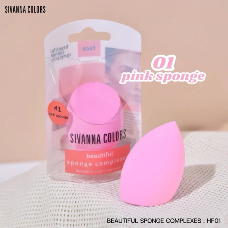 Sivanna colors bolled egg makeup sponge ซีเวนน่า ฟองน้ำอุปกรณ์ - 01.สีชมพู
