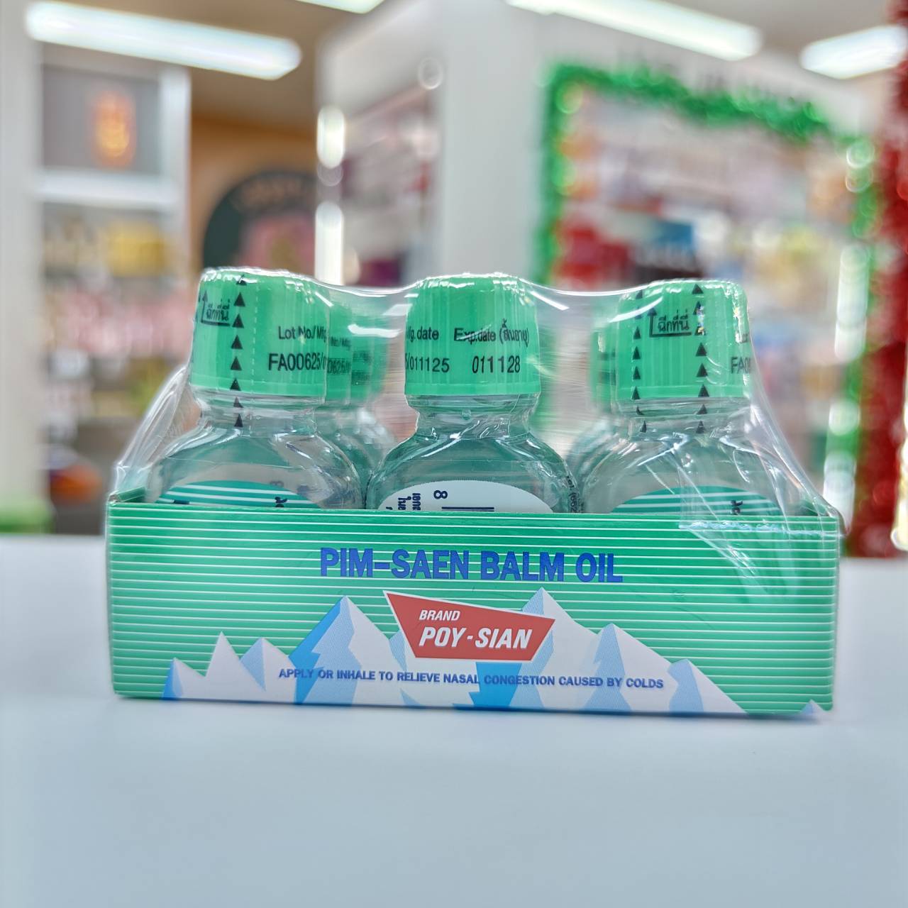 Poy-sian pin-saen balm oil พิมเสนน้ำ 3cc/x12pcs