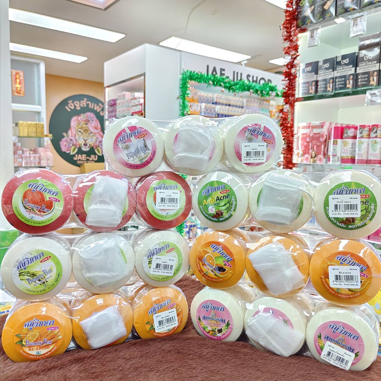 Vipada soap สบู่วิภาดา (ก้อนกลม) 130gx6pcs