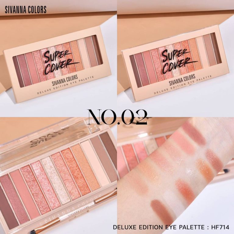 HF714 Sivanna colors super cover deluxe edition palette ซีเวนน่า อีดิชั่น พาเลท 20.4g - No.02