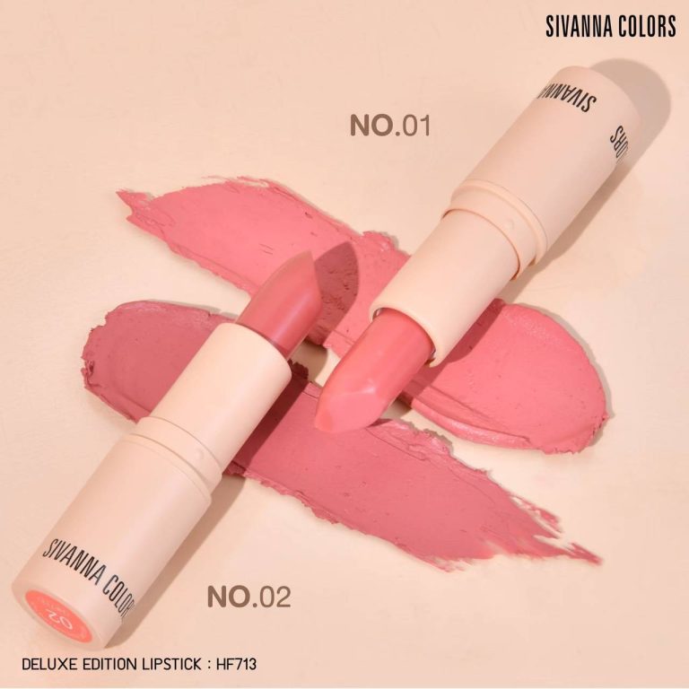 HF713 Sivanna colors super cover deluxe edition lipstick ซีเวนน่า อีดิชั่น ลิปสติก 4g - No.01