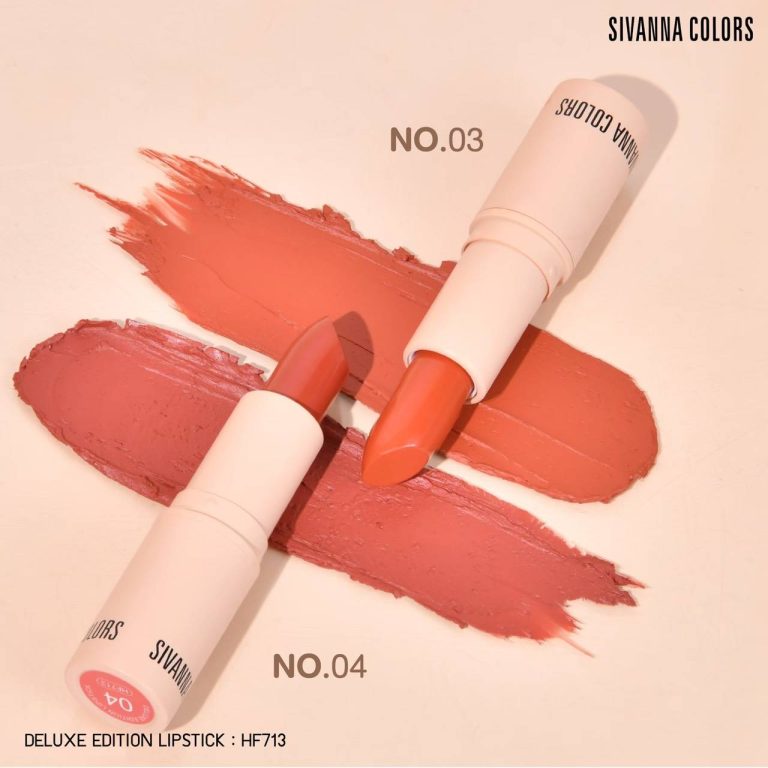 HF713 Sivanna colors super cover deluxe edition lipstick ซีเวนน่า อีดิชั่น ลิปสติก 4g - No.03