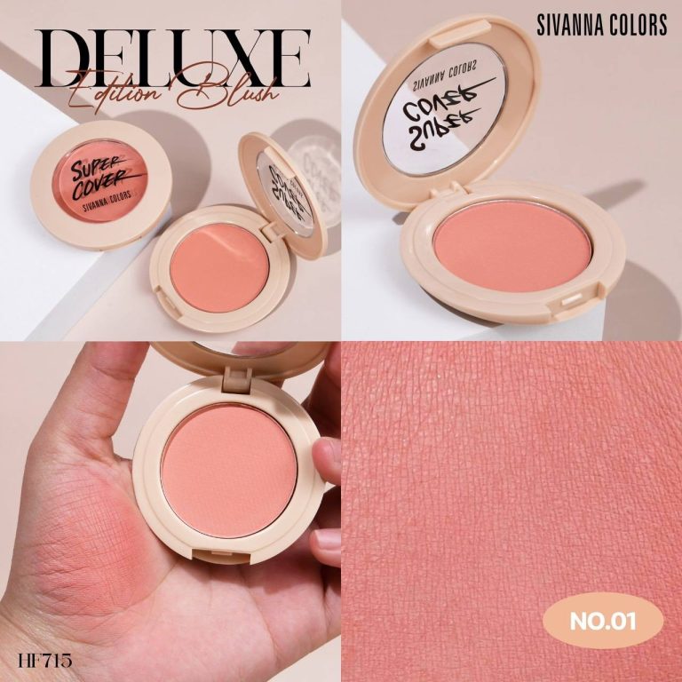HF715 Sivanna colors super cover deluxe edition blush ซีเวนน่า อีดิชั่น บรัช 4.8g - No.01