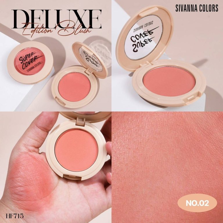 HF715 Sivanna colors super cover deluxe edition blush ซีเวนน่า อีดิชั่น บรัช 4.8g - No.02