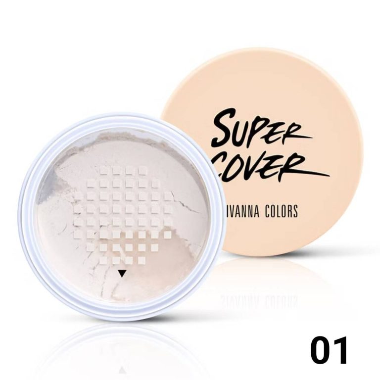 HF710 Sivanna colors super cover invisible setting powder ซีเวนน่า อีดิชั่น แป้งฝุ่น 20g - 01. CLEAR WHITE