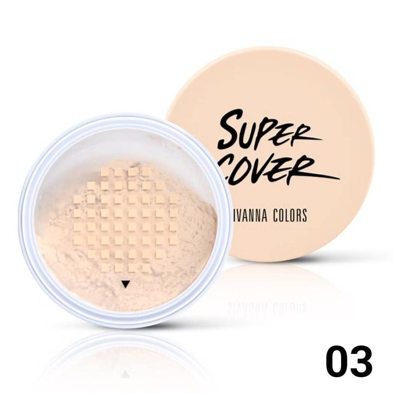 HF710 Sivanna colors super cover invisible setting powder ซีเวนน่า อีดิชั่น แป้งฝุ่น 20g - 03. NATURAL BEIGE
