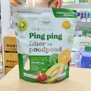 Ping ping pro fiber blinks poodpood ปิ้ง ปิ้ง ไฟเบอร์เขียว 10g/x30sachets