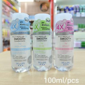 Mizumi multi-micellar 4x smooth cleansing water มิซึมิ มัลติ-ไมเซล่า โฟร์เอ็กซ์ 100ml