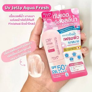 Mizumi uv jelly aqua fresh spf 50+ pa +++ มิซีมิ ยูวี เจลลี่ อควา เฟรช 5g/x6pcs