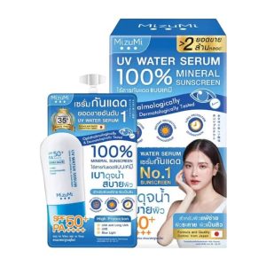 Mizumi uv water serum 100% physical มิซึมิ ยูวี วอเตอร์ เซรั่ม 5g/x6pcs