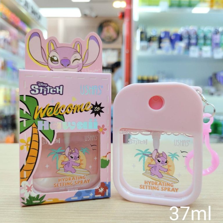 UDS021 USHAS stitch setting spray ยูสซาส สติทซ์ เซ็ตติ้ง สเปรย์ 37ml - 01. hydrating setting (ชมพู)