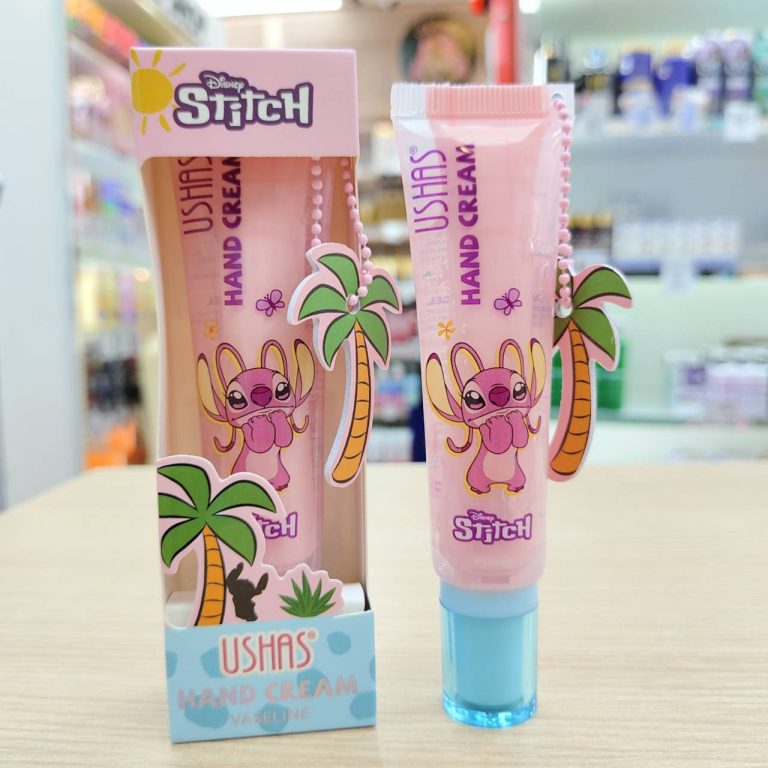 UDS026 USHAS stitch hand cream ยูสซาส สติทซ์ แฮนด์ครีม 16g - 01. angel hand cream (ชมพู)