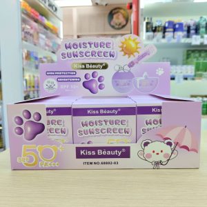 NO.68802-03 Kiss beauty moisture sunscreen คิสบิวตี้ แป้งมอยส์ซันสกรีน 60ml./x12pcs