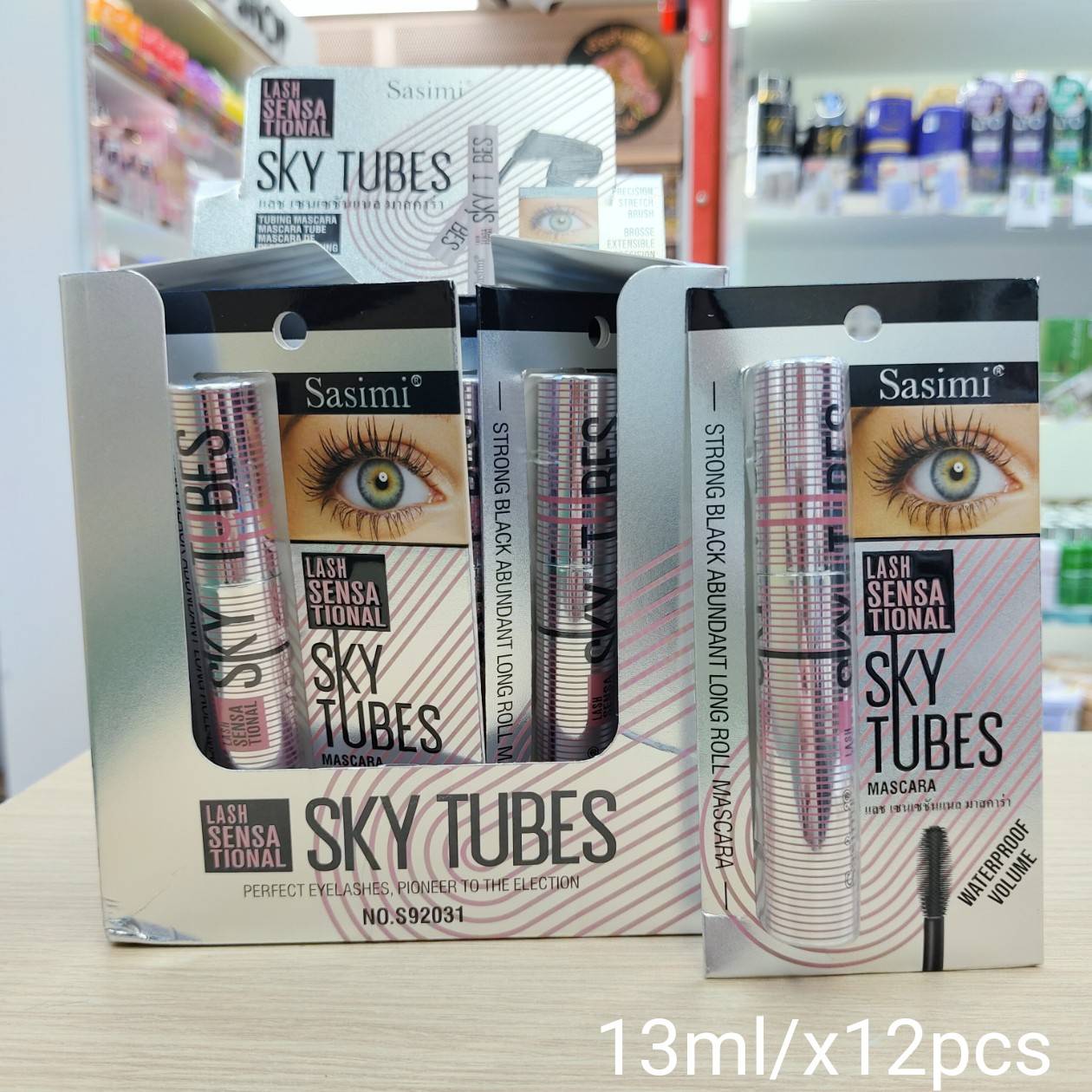 NO.S92031 Sasimi lash sensa tional sky tubes mascara ซาซิมิ มาสคาร่า 13ml/x12pcs