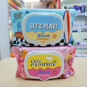 UDS025 USHAS Makeup remover cleansing towelettes Stitch ทิชชู่สติทซ์ รีมูฟเวอร์