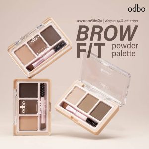 OD7023 odbo brow fit powder palette โอดีบีโอ บราว ฟิต พาวเดอร์ พาเลท 2.8g