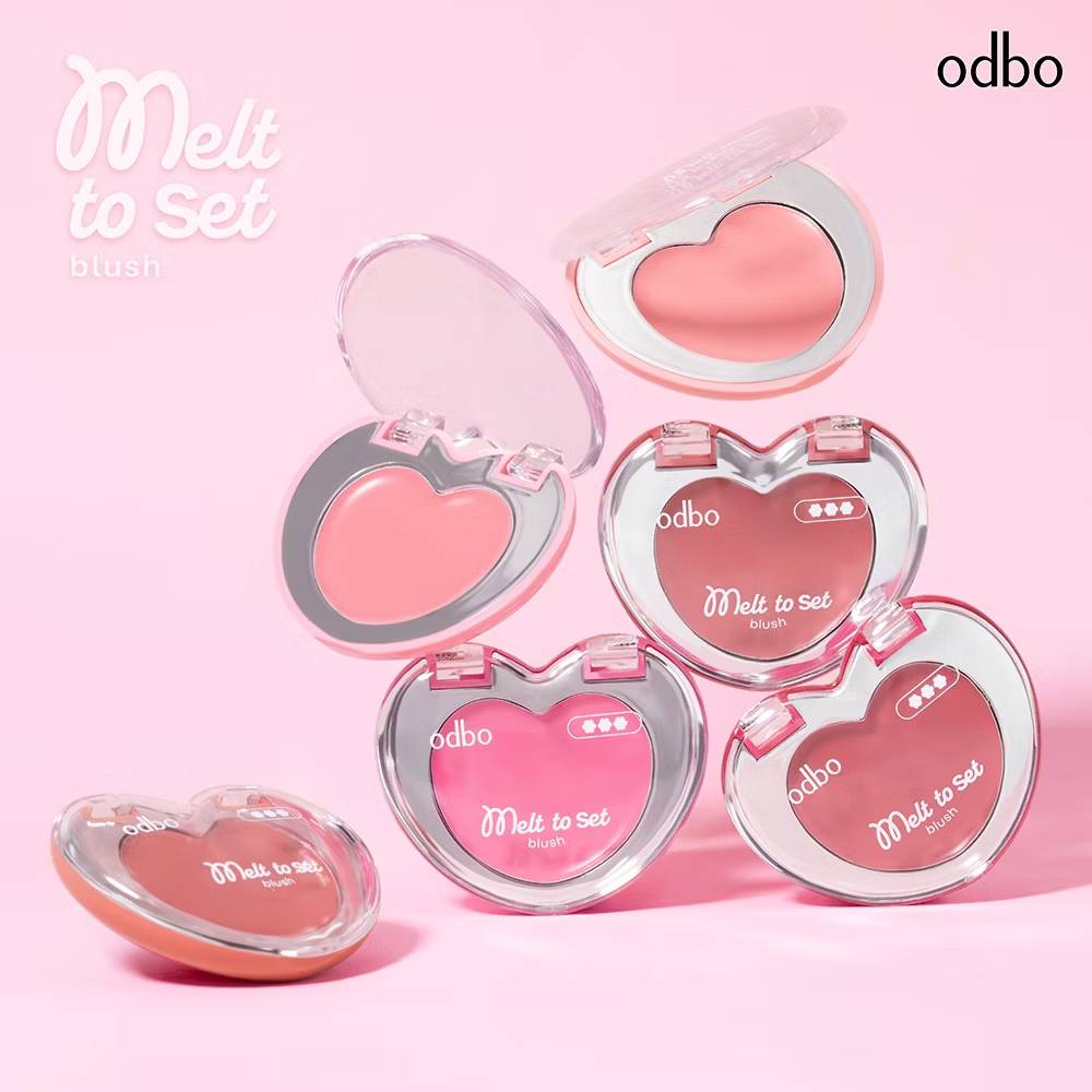 OD1338 odbo melt to set blush โอดีบีโอ เมลต์-ทู-เซต ครีมบลัช 2g