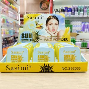 S93053 Sasimi Sunscreen2in1 Face powder ซาซิมิ ทูอินวัน ซันสกรีน เฟซ พาวเดอร์ 18g/x12pcs