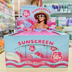 69163-03 Kiss beauty sunscreen คิสบิวตี้ ซันสกรีน ครีม spf50+ pa+++ 60ml/x12pcs