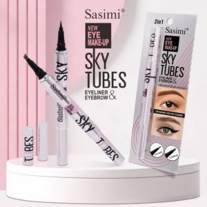 S92035 Sasimi skytubes eyeliner&eyebrow ซาซิมิ สกาย ทิวบ์ ไอไลเนอร์ แอนด์ อายบราว 2ml+2ml/x12pcs